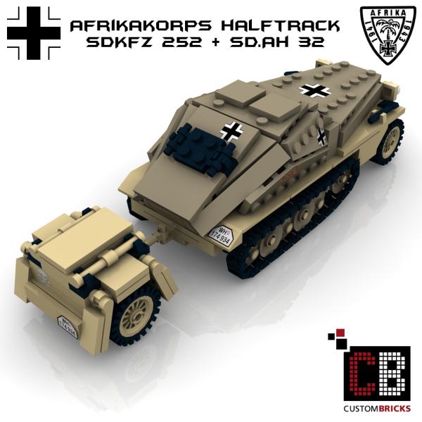 Custom WW2 Afrikakorps SdKfz 252 mit Sd Anhänger 32