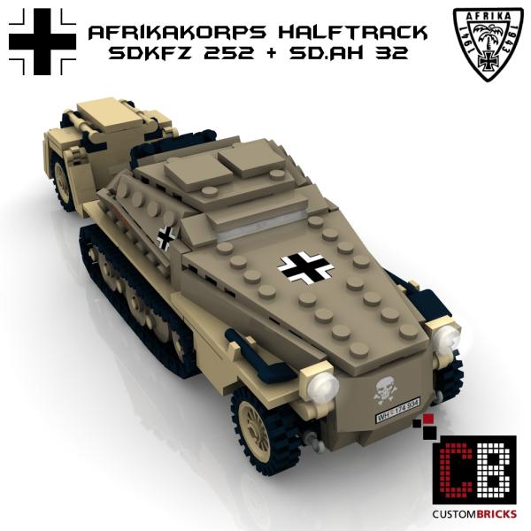 Custom WW2 Afrikakorps SdKfz 252 mit Sd Anhänger 32