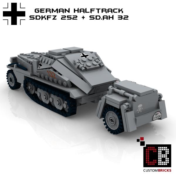 Custom WWII SdKfz 252 with Sd trailer 32