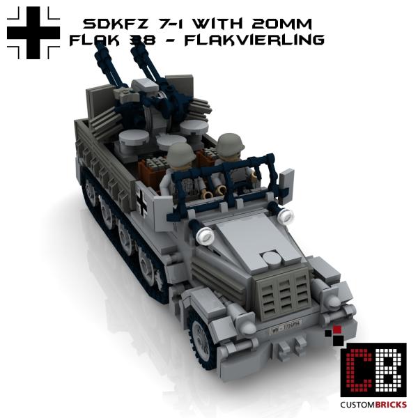 Custom WW2 SdKfz 7-1 - 20mm Flakvierling