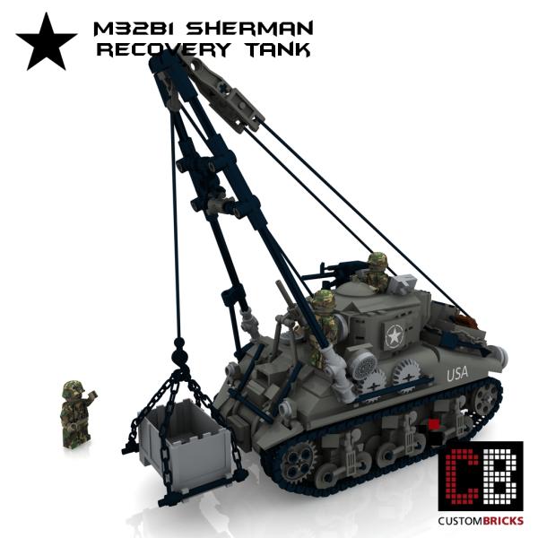Custom WW2 M32B1 Sherman Recovery Tank