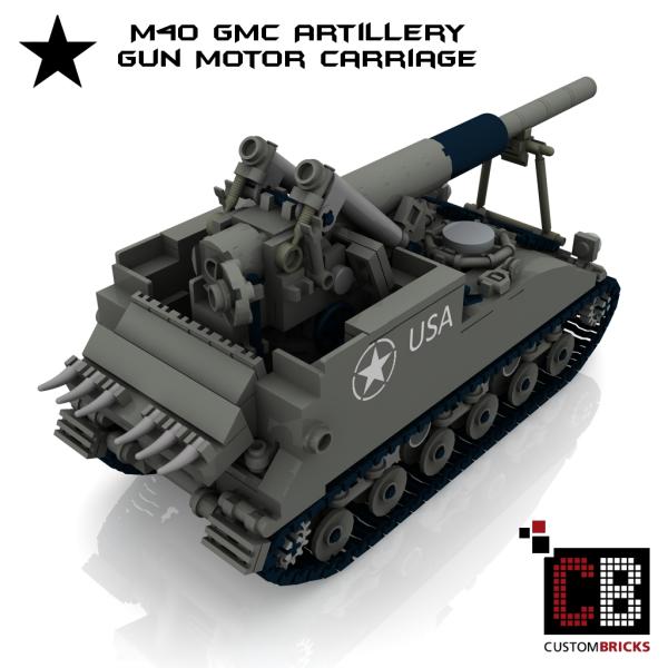 Custom WW2 M40 GMC - Gun Motor Carriage