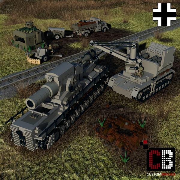Custom WW2 Mörser Karl Gerät 041 - Thor