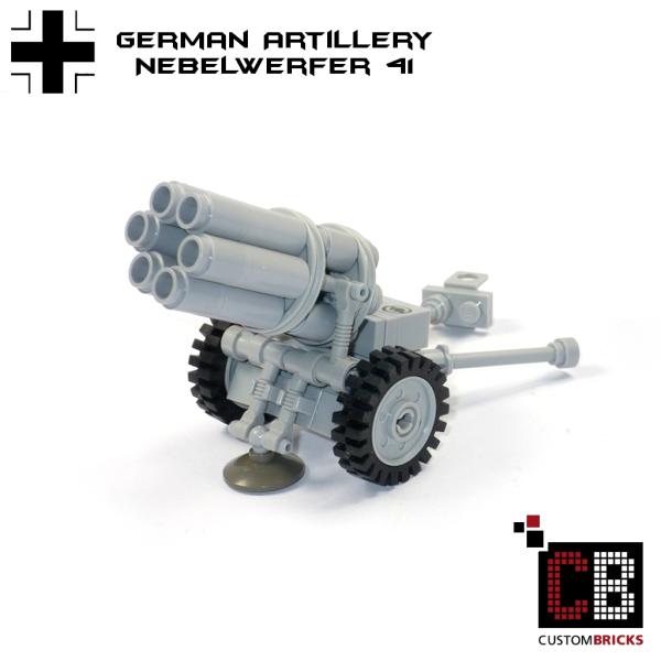 CUSTOM WW2 Nebelwerfer 41 and soldier made of LEGO® bricks