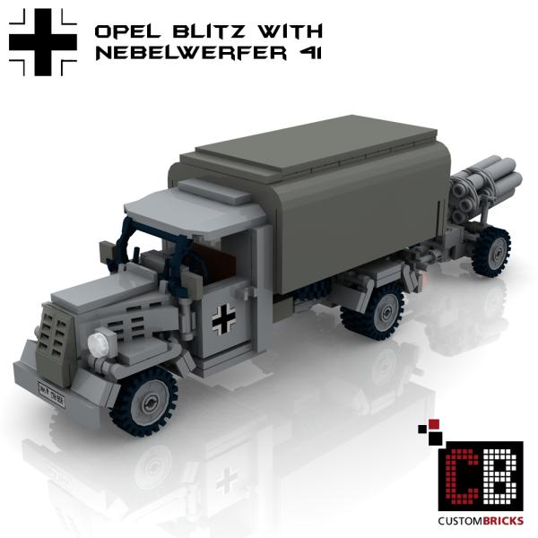 Custom WW2 Opel Blitz with Nebelwerfer 41