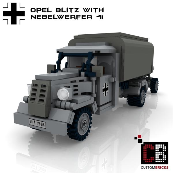 Custom WW2 Opel Blitz with Nebelwerfer 41