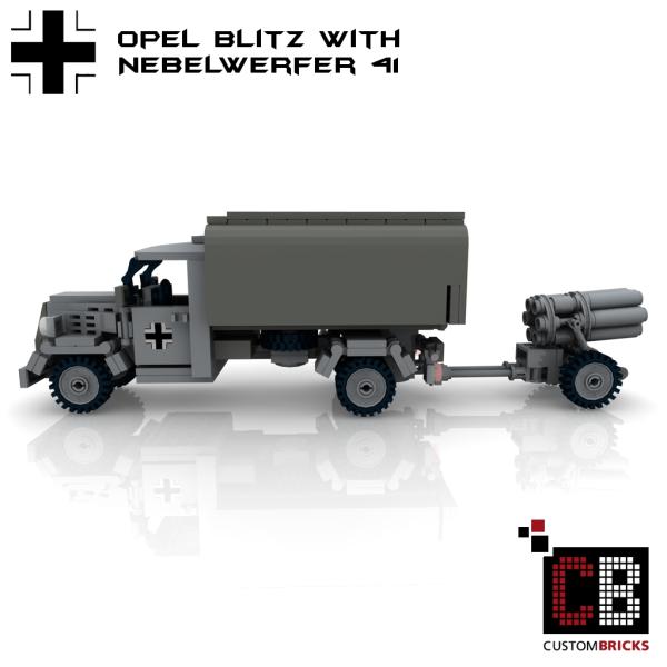 Custom WW2 Opel Blitz with Nebelwerfer 41