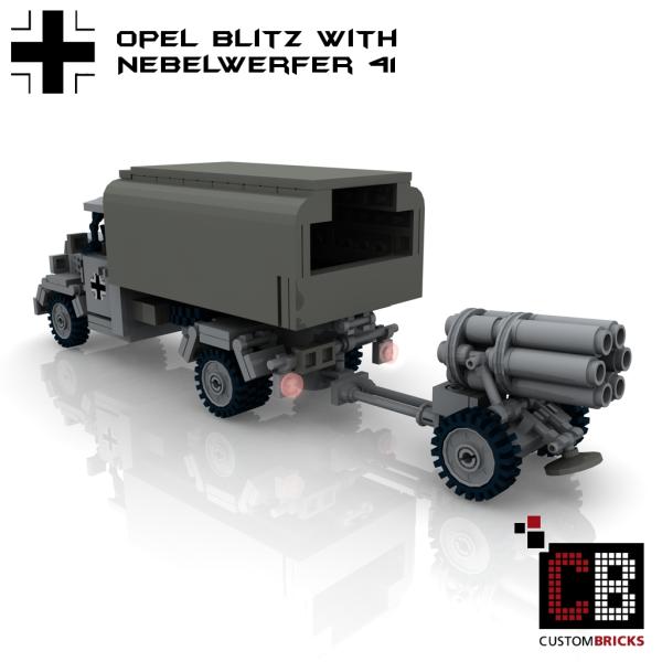 Custom WW2 Opel Blitz with Nebelwerfer 41