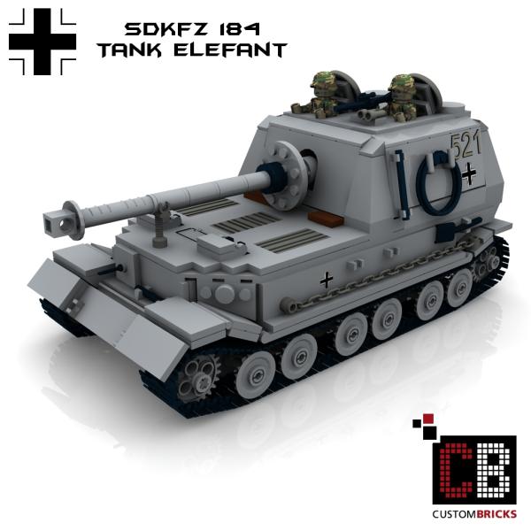 Custom WW2 Tank Elefant - SdKfz 184