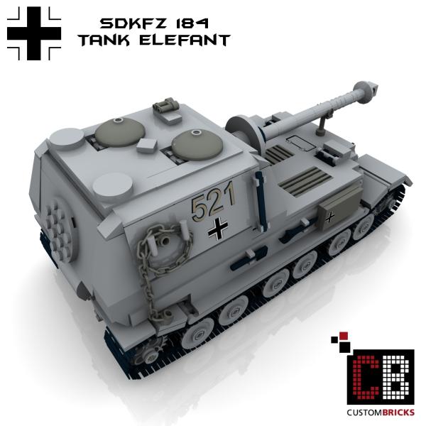 Custom WW2 Tank Elefant - SdKfz 184