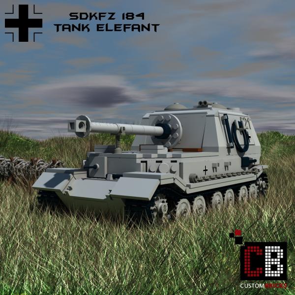Custom WW2 Tank Elefant - SdKfz 184