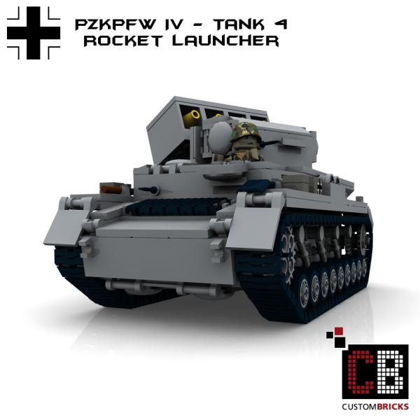 Custom WW2 Tank 4 PzKpfw IV - Rockettank
