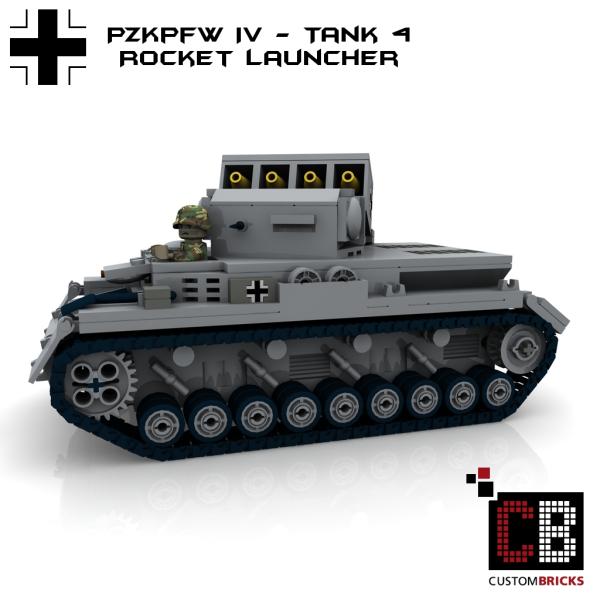 Custom WW2 Tank 4 PzKpfw IV - Rockettank