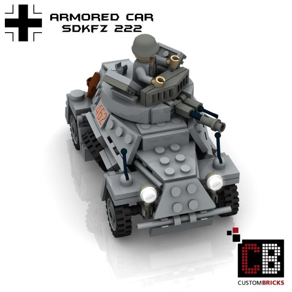 Custom WW2 SdKfz 222 Armored Car