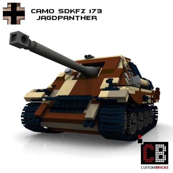 Custom WW2 Panzer CAMO SdKfz 173 Jagdpanther