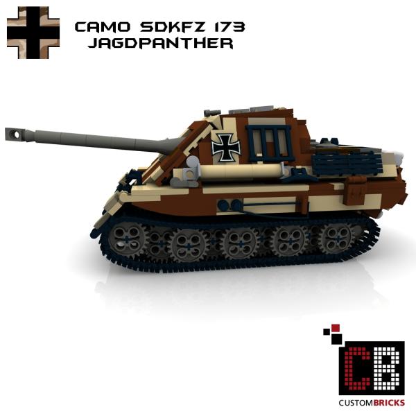 Custom WW2 Panzer CAMO SdKfz 173 Jagdpanther