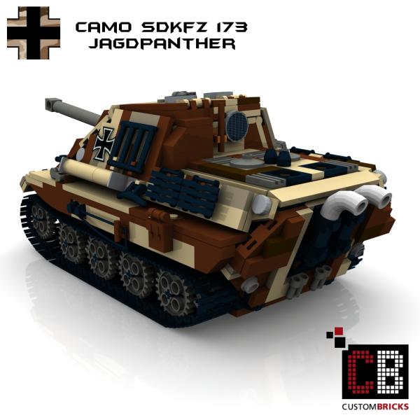 Custom WW2 Panzer CAMO SdKfz 173 Jagdpanther