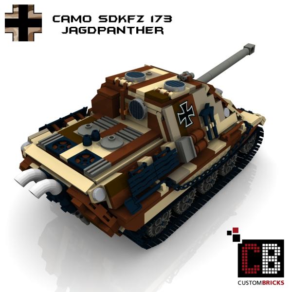 Custom WW2 Panzer CAMO SdKfz 173 Jagdpanther