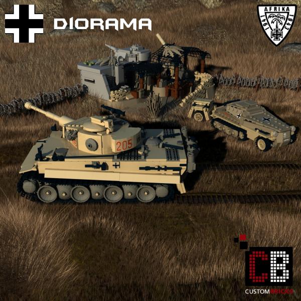 Custom WW2 Afrikakorps SdKfz 252 mit Sd Anhänger 32