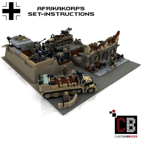 Custom WW2 Afrikakorps SdKfz 7 - Zugkraftwagen