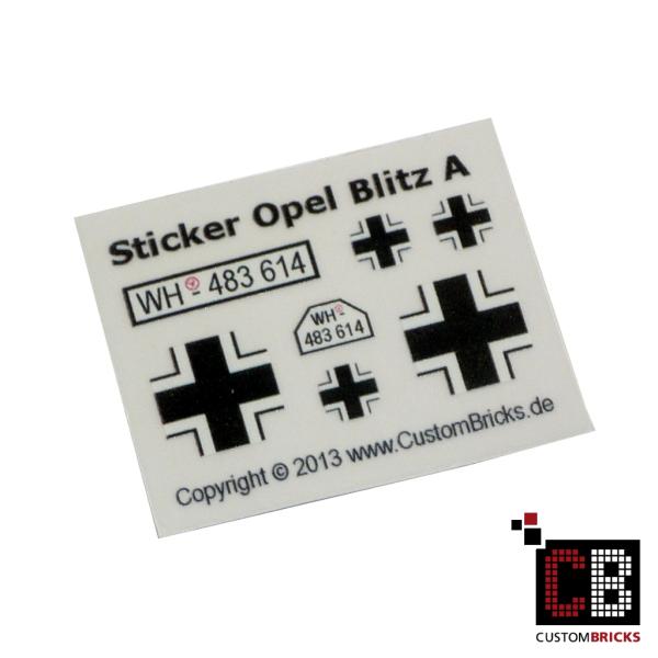 Custom Sticker Opel Blitz - A