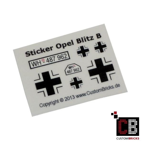 Custom Sticker Opel Blitz - B