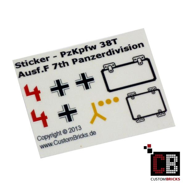 Custom Sticker PzKpfw 38T - Panzerkampfwagen