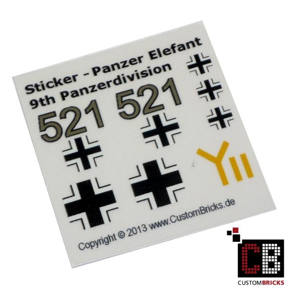 Custom Sticker Panzer Elefant