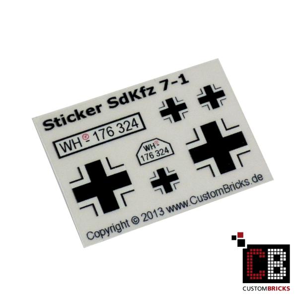 Custom Sticker SdKfz 7-1 - 20mm Flakvierling