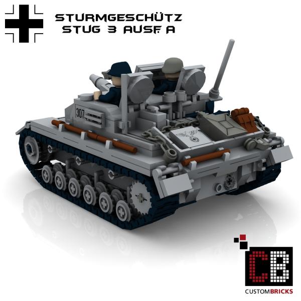 Custom WW2 Tank STUG 3 Sturmgeschütz III Ausf. A