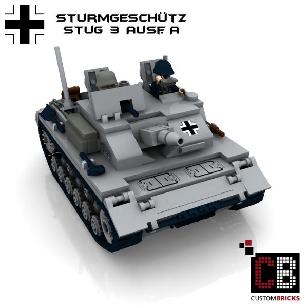 Custom WW2 Tank STUG 3 Sturmgeschütz III Ausf. A