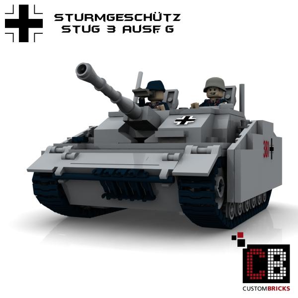 Custom WW2 Tank STUG 3 Sturmgeschütz III Ausf. G