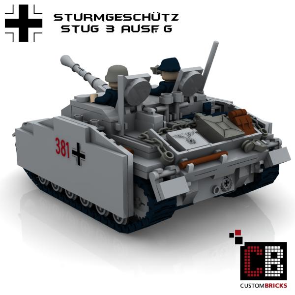 Custom WW2 Tank STUG 3 Sturmgeschütz III Ausf. G