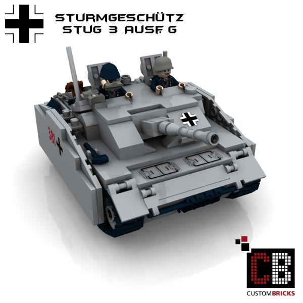 Custom WW2 Tank STUG 3 Sturmgeschütz III Ausf. G