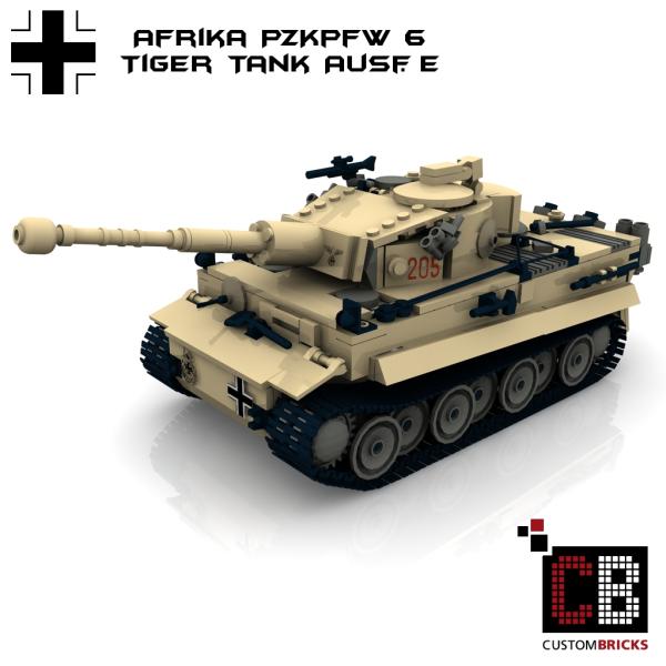 Custom WW2 Afrikakorps PzKpfw VI Tiger tank