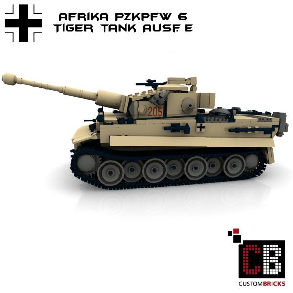 CUSTOM PDF Bauanleitung WW2 WWII Panzer PzKpfw VI TIGER für LEGO® Steine tank 