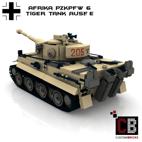 Custom WW2 Afrikakorps PzKpfw VI Tiger tank