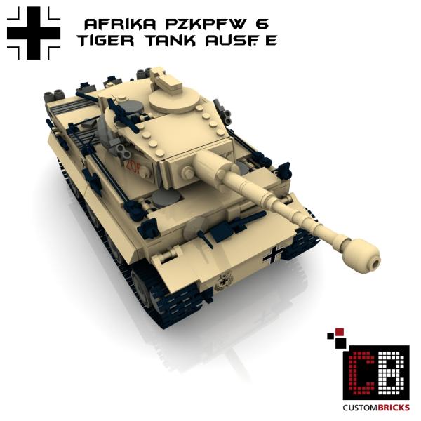 Custom WW2 Afrikakorps PzKpfw VI Tiger tank