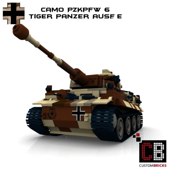 Custom WW2 Tank CAMO PzKpfw VI Ausf. E Tiger