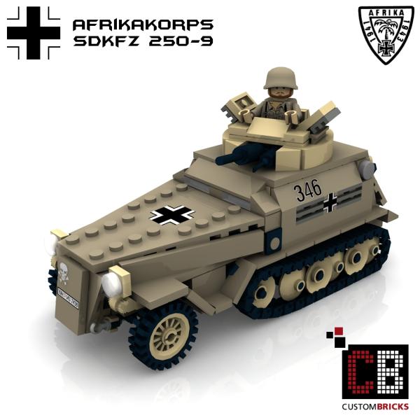 Custom WW2 Afrikakorps SdKfz 250-9 20mm KwK