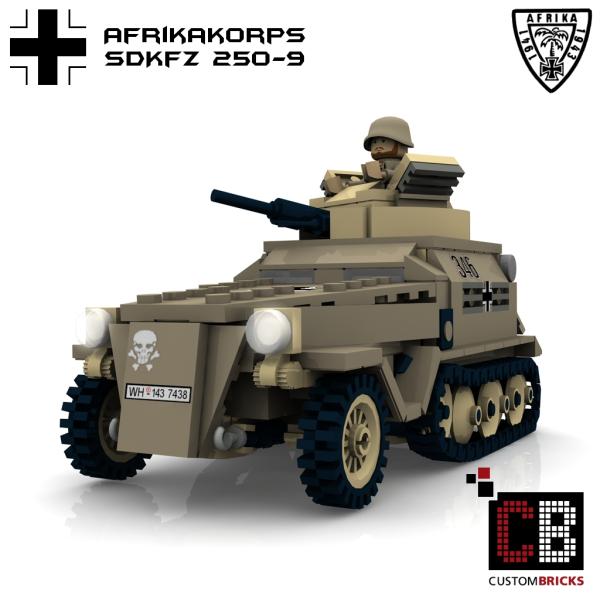 Custom WW2 Afrikakorps SdKfz 250-9 20mm KwK