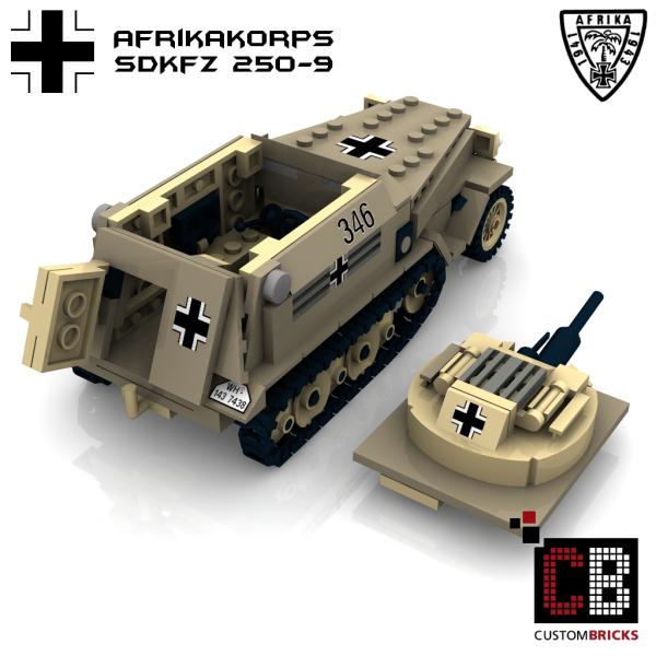 Custom WW2 Afrikakorps SdKfz 250-9 20mm KwK