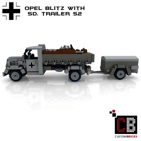 Custom WW2 Opel Blitz with SD Anhänger 52