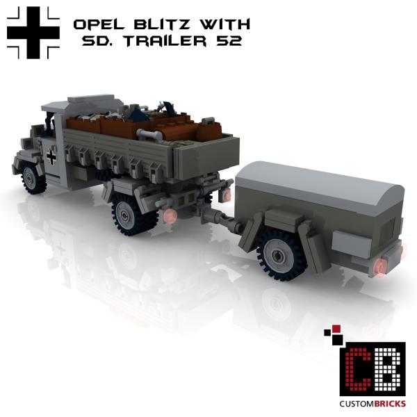 Custom WW2 Opel Blitz with SD Anhänger 52
