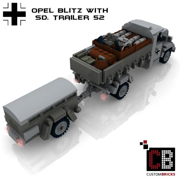 Custom WW2 Opel Blitz with SD Anhänger 52