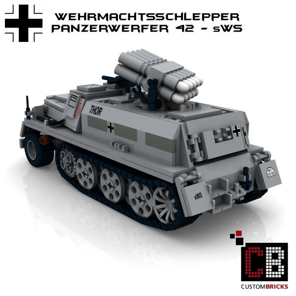 Panzer WWII WW2 Lego kompatibel ✠ BB732 SdKfz-4 Panzerwerfer 