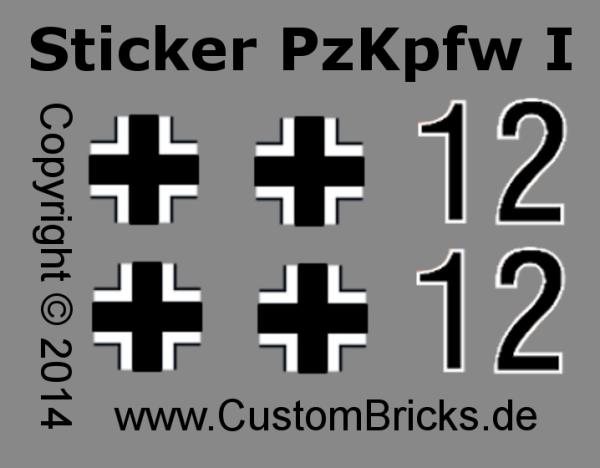 CUSTOM WW2 PzKpfw I Ausf.F with soldier out of LEGO® bricks