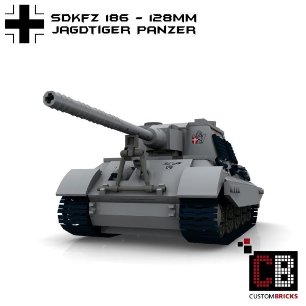 Custom WW2 Tank Jagdtiger 128mm - SdKfz 186