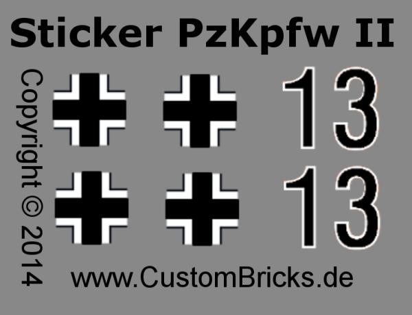 CUSTOM WW2 PzKpfw II Ausf.-F out of LEGO® bricks