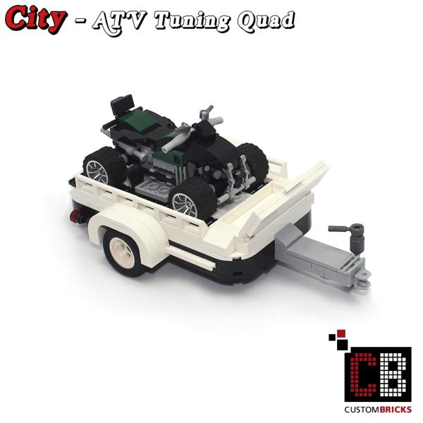 ATV Tuning Quad with trailer 10242 made of LEGO® bricks